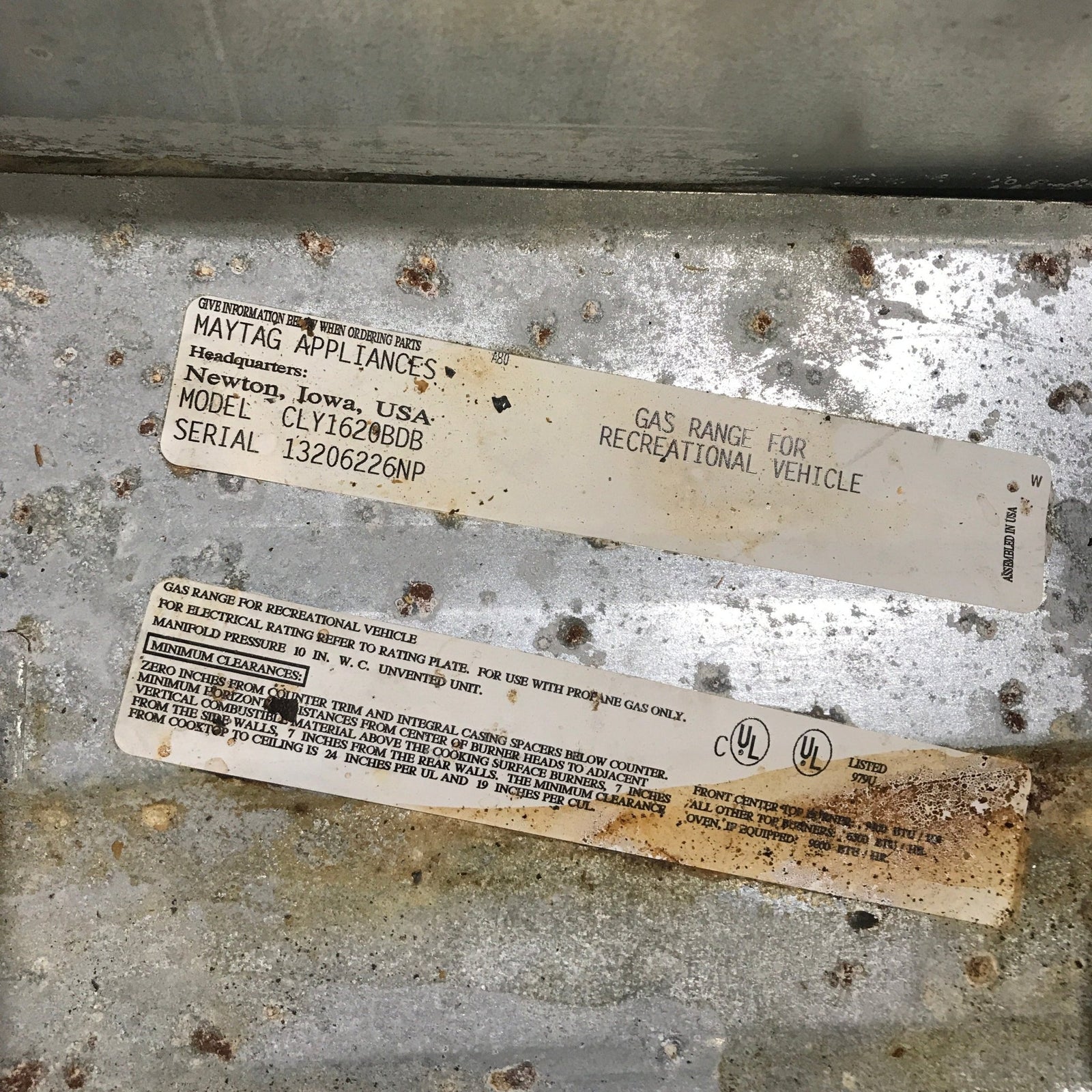 Used Magic Chef RV Range, 3 Burner - CLY1620BDB - Young Farts RV Parts