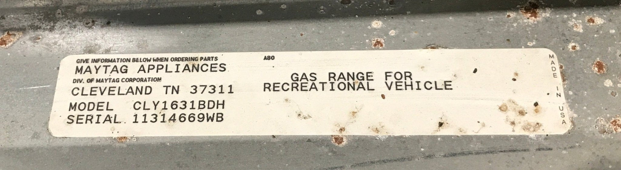 Used Magic Chef RV Range / Cooktop, 3 Burner - CLY1631BDH - Young Farts RV Parts