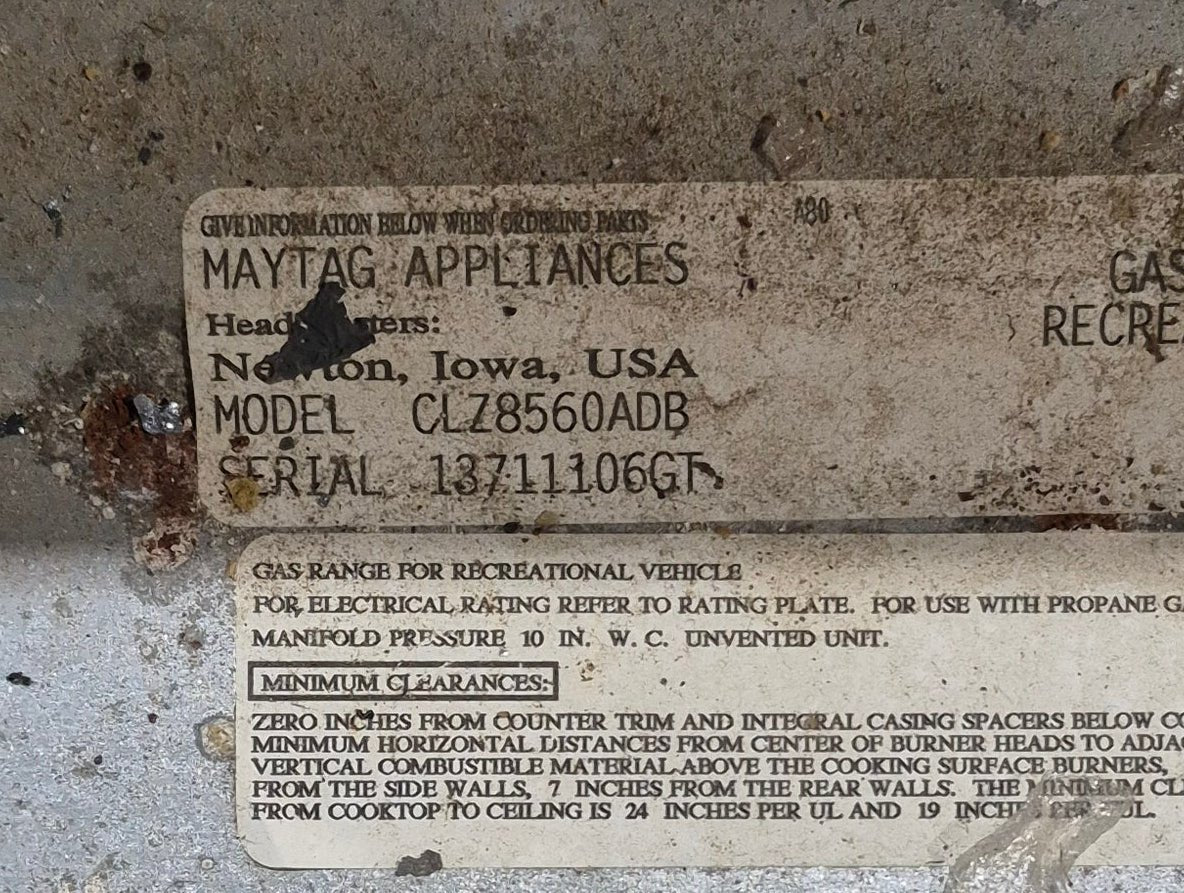 Used Magic Chef RV Range / Cooktop, 3 Burner - CLZ8560ADB - Young Farts RV Parts