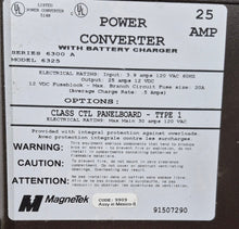 Load image into Gallery viewer, Used Magnetek 25 AMP 12 V Converter - Young Farts RV Parts