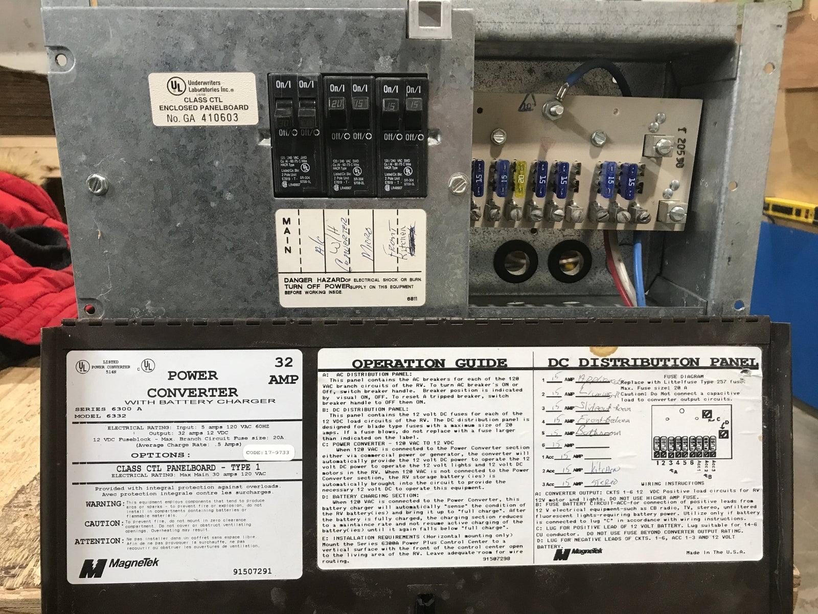 Used Magnetek 32 AMP Converter - Series 6300 A , Model 6332 - Young Farts RV Parts