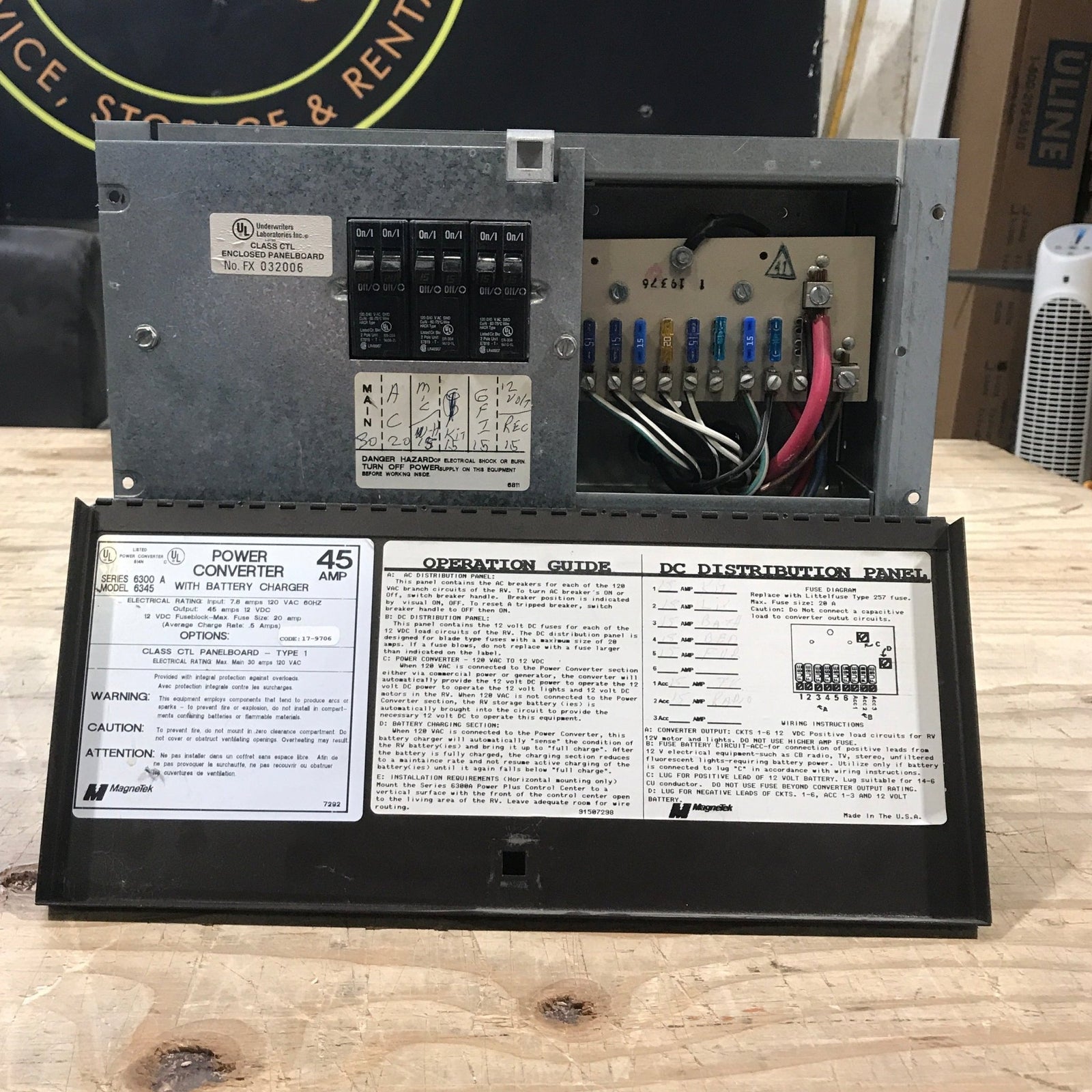 Used Magnetek 45 AMP Converter - Series 6300 A Model 6345 - Young Farts RV Parts