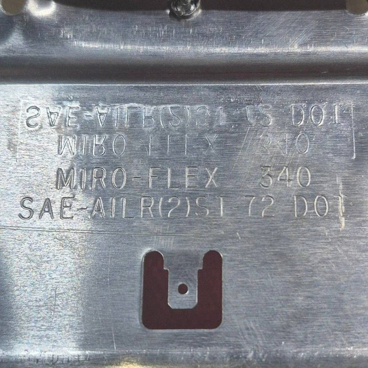 Used Miro-Flex RV Tail Light Assembly, With License Plate Bracket, 10 1/8" X 7" X 2 3/4" - 340 - Young Farts RV Parts