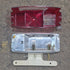 Used Miro-Flex RV Tail Light Assembly, With License Plate Bracket, 10 1/8" X 7" X 2 3/4" - 340 - Young Farts RV Parts