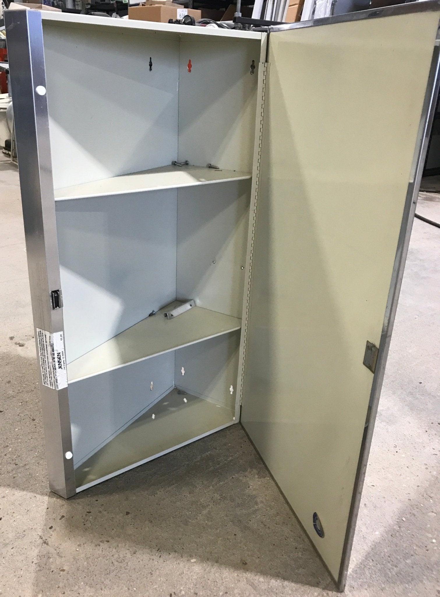 Used Mirrored Medicine Corner Cabinet - Young Farts RV Parts