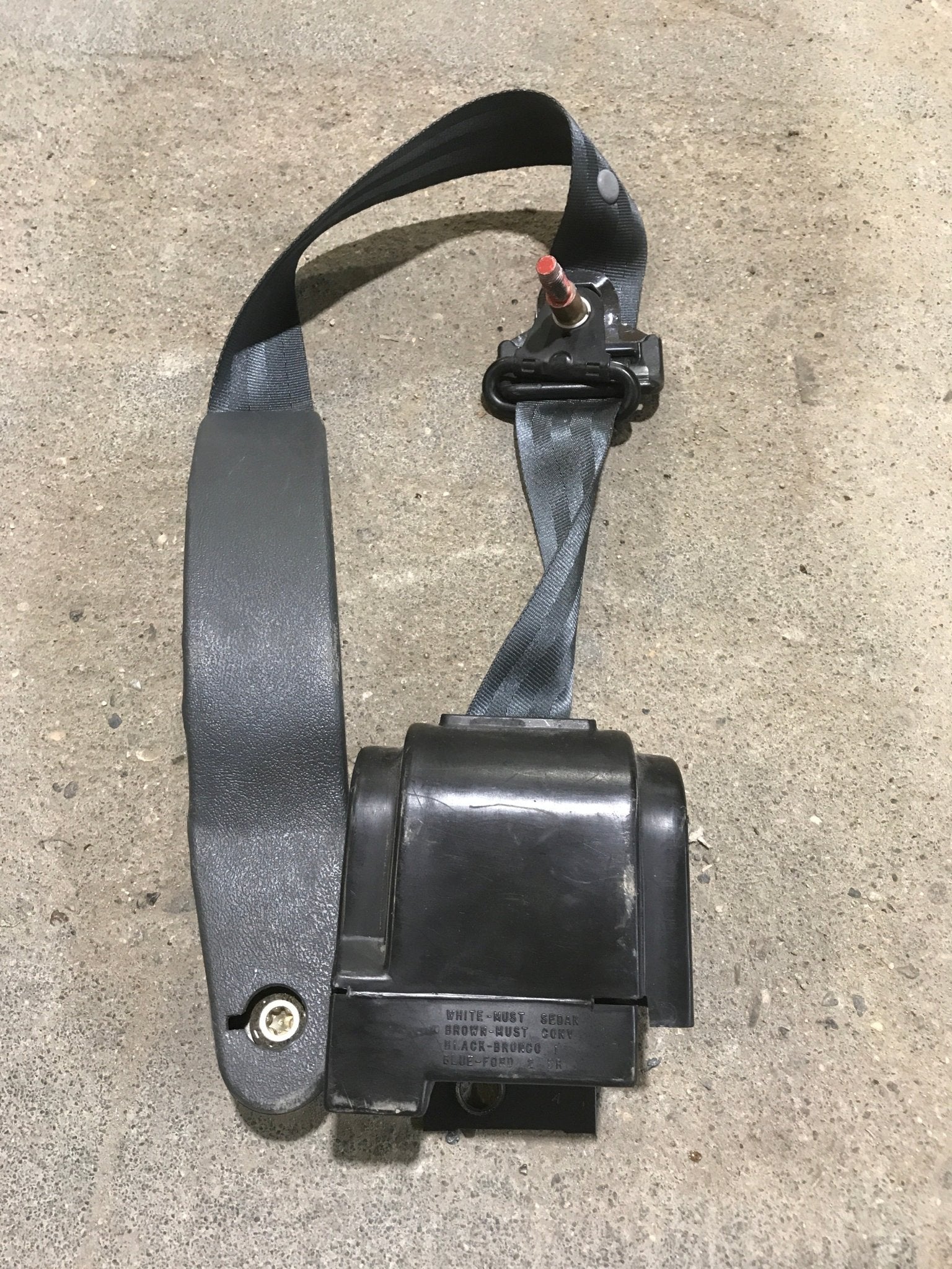 Used Motorhome Retractable Seat Belt - Young Farts RV Parts