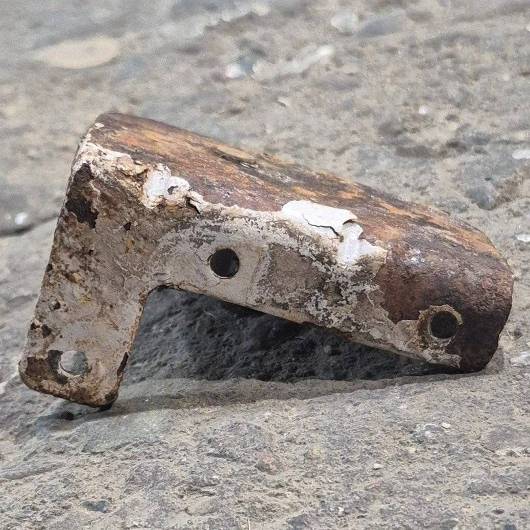 Used Norcold Fridge Door Hinge, Top Left, Bottom Right, Beige - 620188 - Young Farts RV Parts