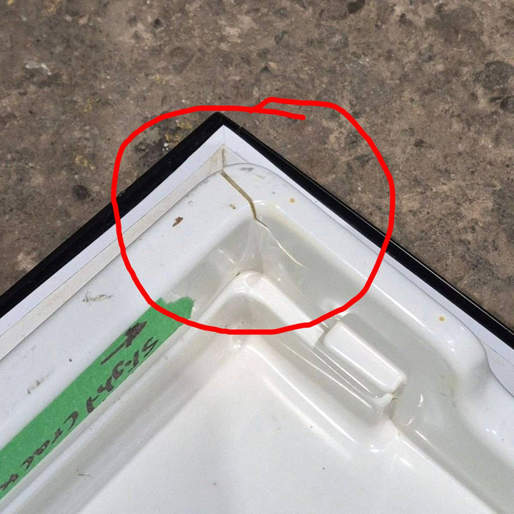 Used Norcold Refrigerator Door - 623955 - Young Farts RV Parts