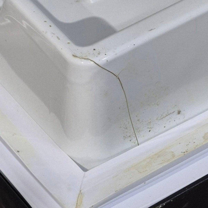 Used Norcold Refrigerator Door - 638833 - 21 7/8" W x 39 1/2" H - Young Farts RV Parts