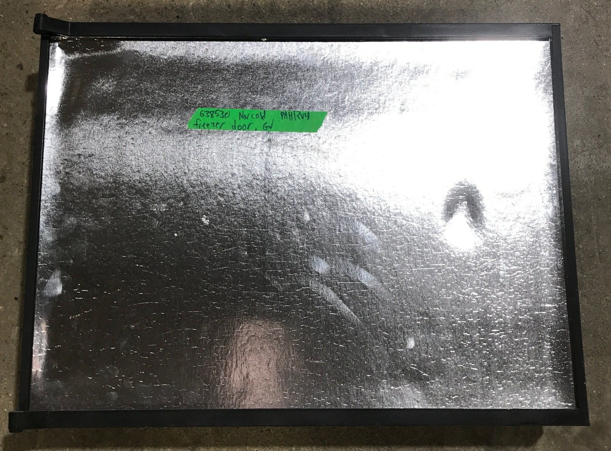 Used Norcold Refrigerator Freezer Door 638530 - 21 7/8" W x 16 1/2" H - Young Farts RV Parts