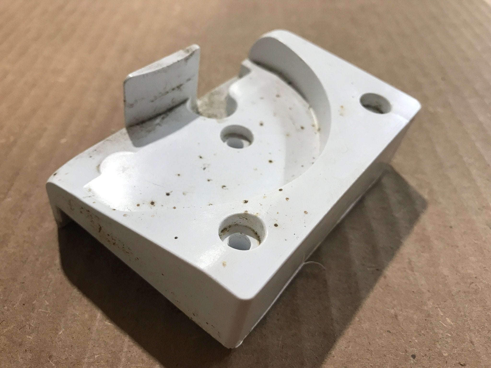 Used Norcold Refrigerator Guide Block Assembly, Bottom - 620043 - Young Farts RV Parts