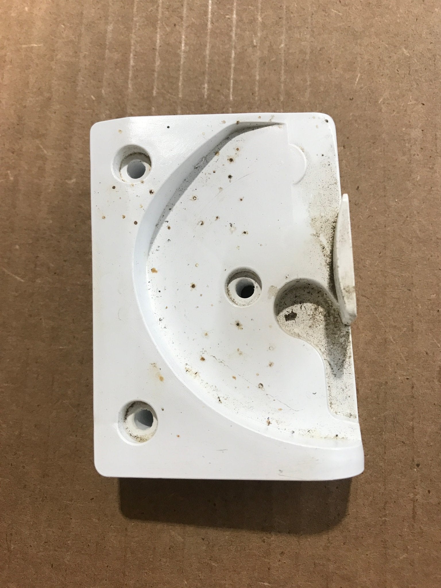 Used Norcold Refrigerator Guide Block Assembly, Bottom - 620043 - Young Farts RV Parts