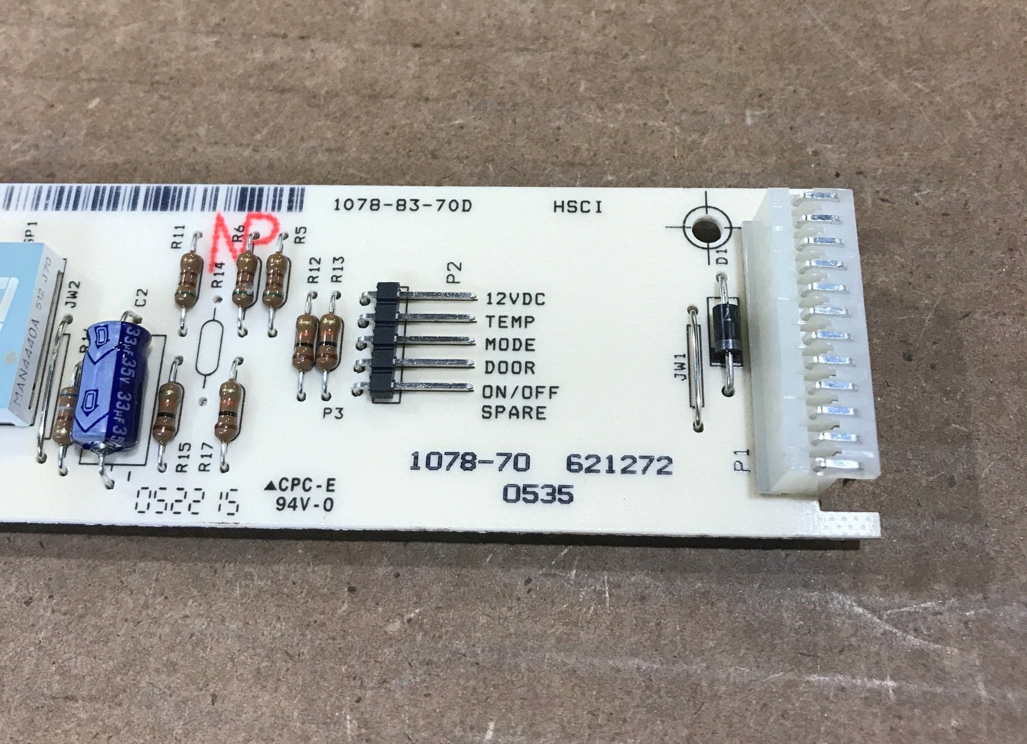 Used Norcold Refrigerator Optical Display Control Board - 621272 - Young Farts RV Parts