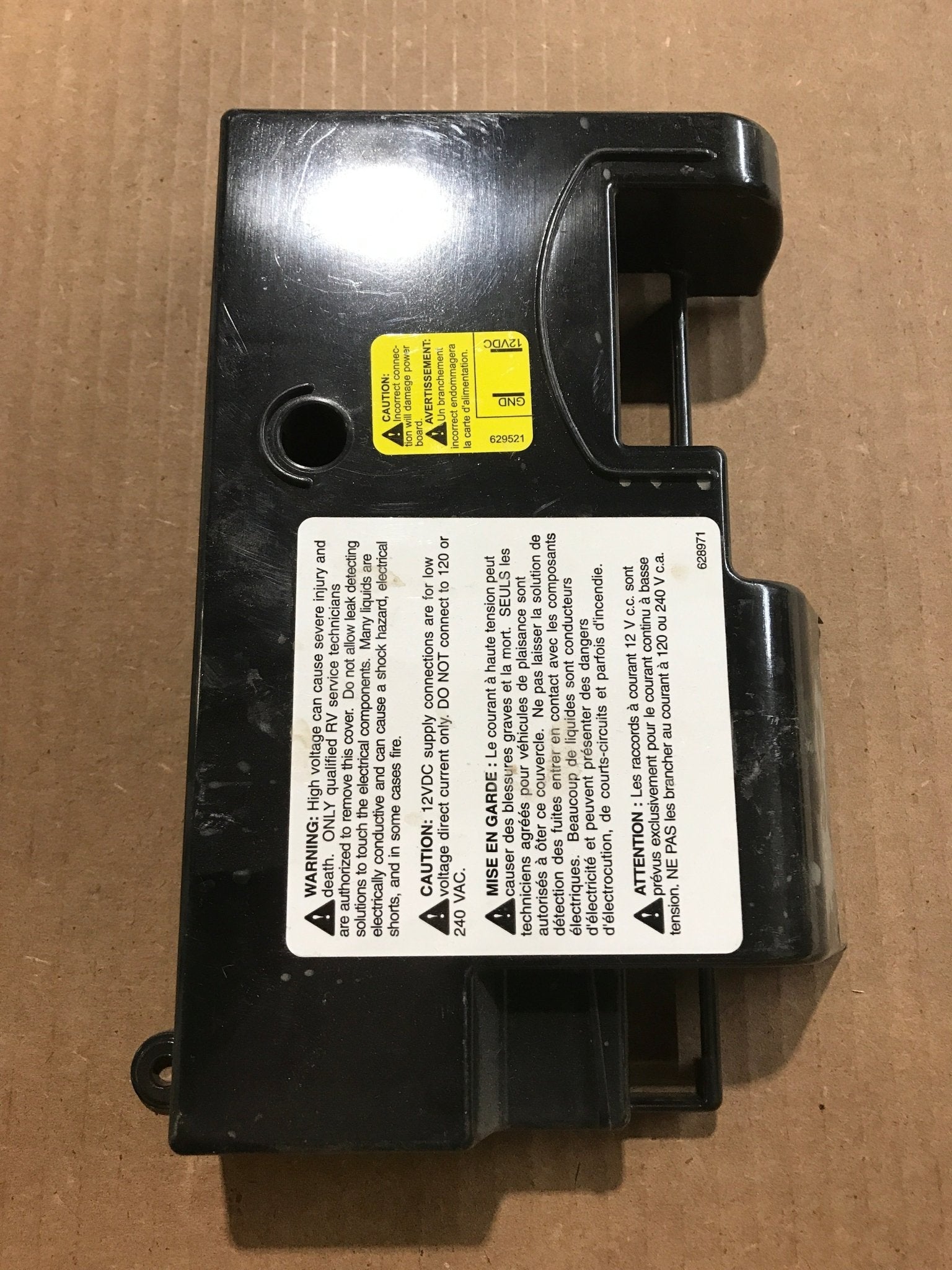 Used Norcold Refrigerator Power Supply Circuit Board Cover, Black - 628678 - Young Farts RV Parts