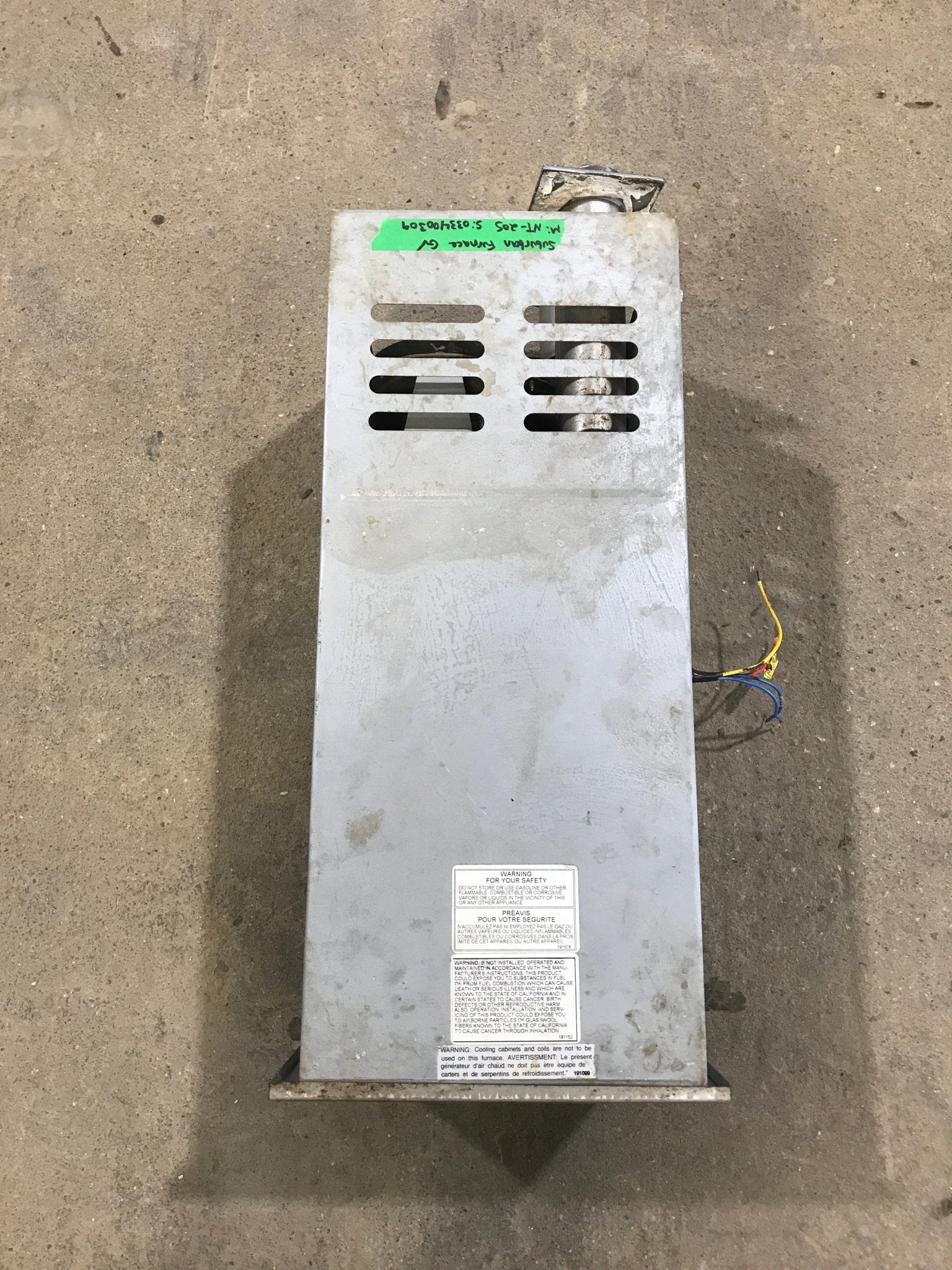 USED NT - 20S Suburban RV Propane Furnace 19000 BTU - Young Farts RV Parts