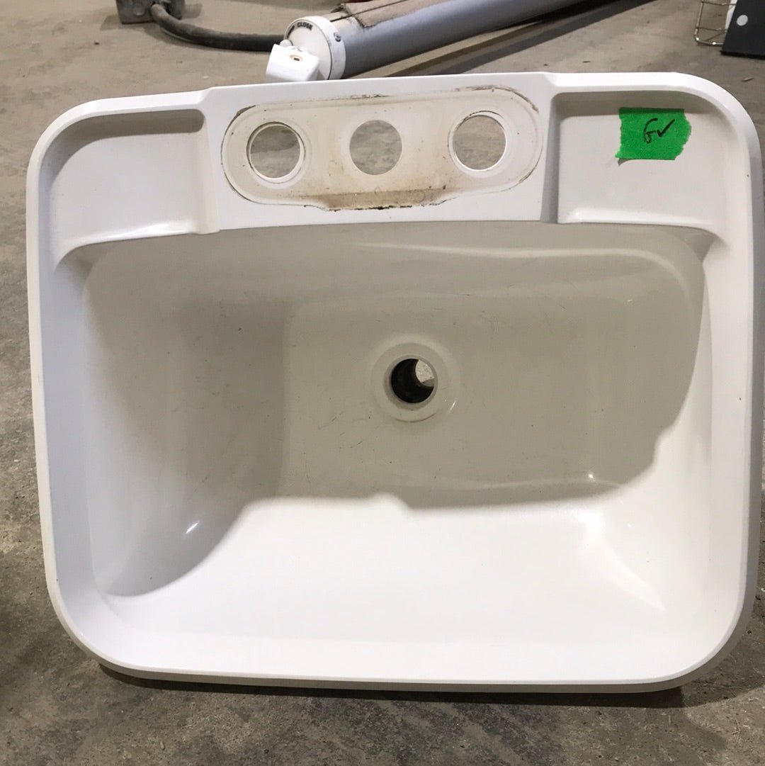 Used Off White Bathroom Sink 14 3/4