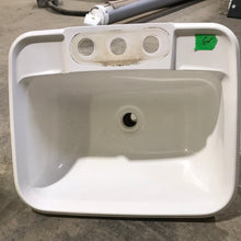 Load image into Gallery viewer, Used Off White Bathroom Sink 14 3/4&quot; X 12 1/4&quot; X 6&quot;D - Young Farts RV Parts