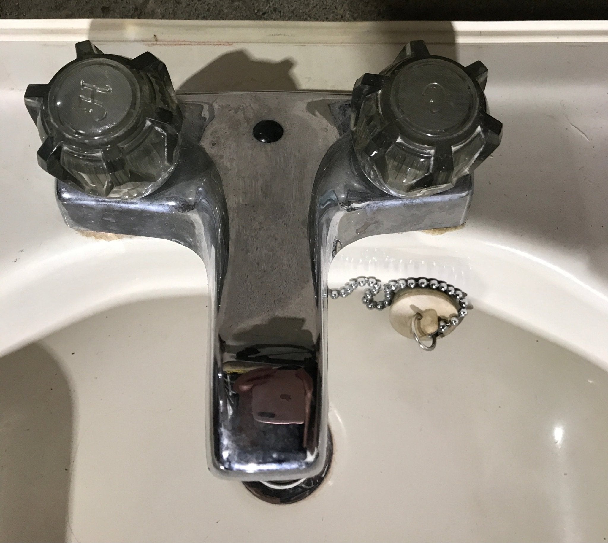 Used Off White Bathroom Sink 20" X 15 1/2" - Young Farts RV Parts