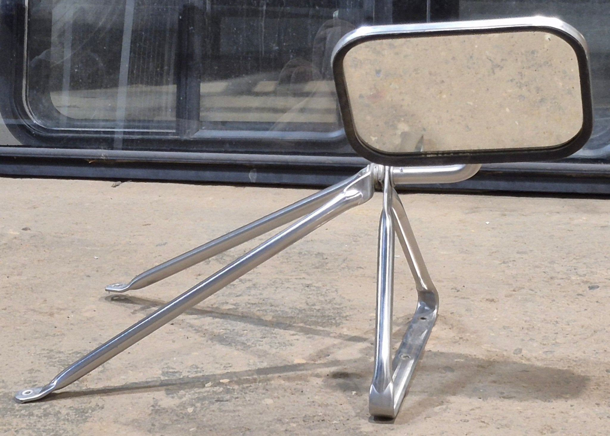 Used Old Style Motorhome Side View Mirror - Driver Side - Young Farts RV Parts