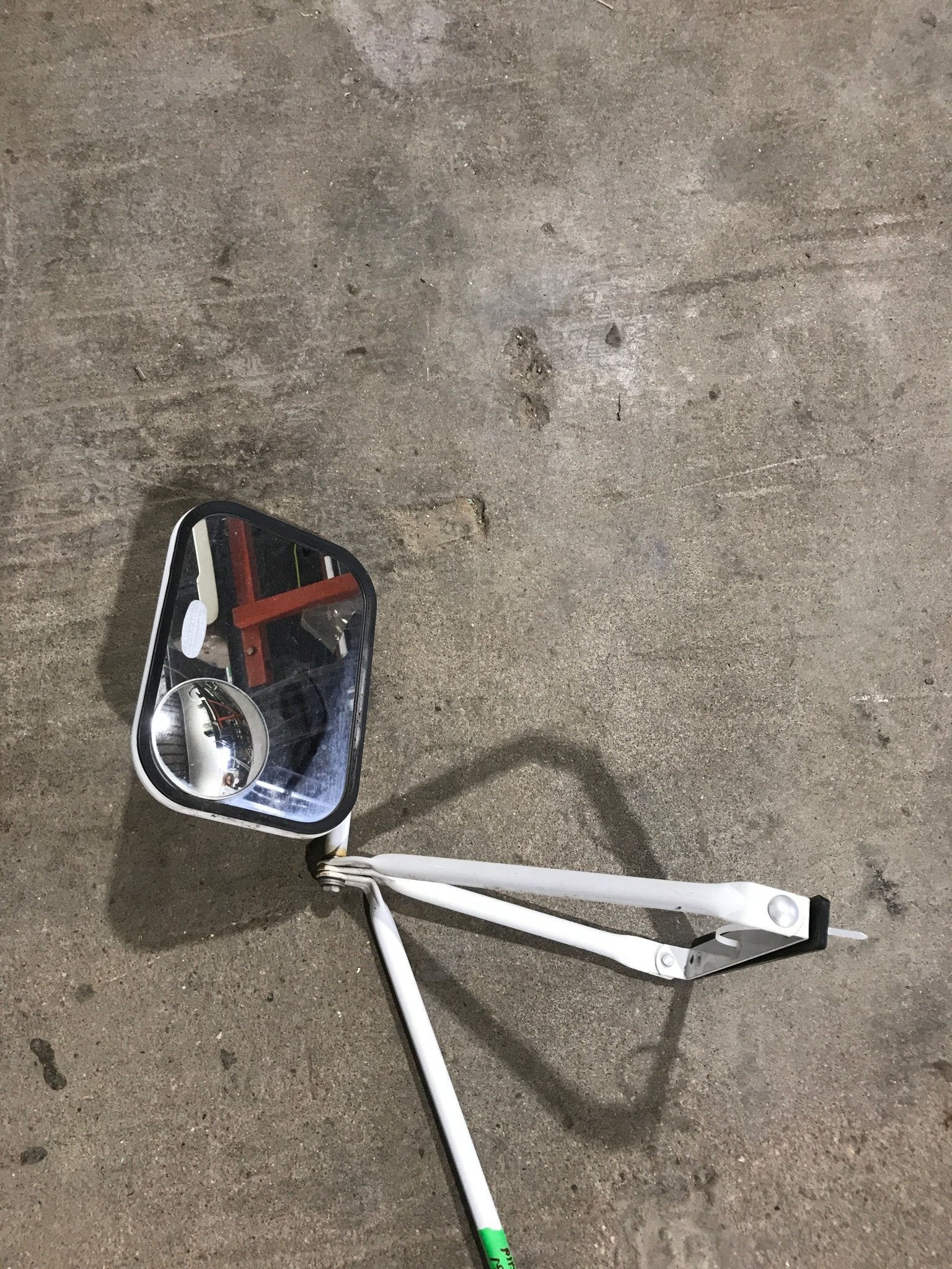 Used Old Style Motorhome Side View Mirror - Drivers Side - Young Farts RV Parts