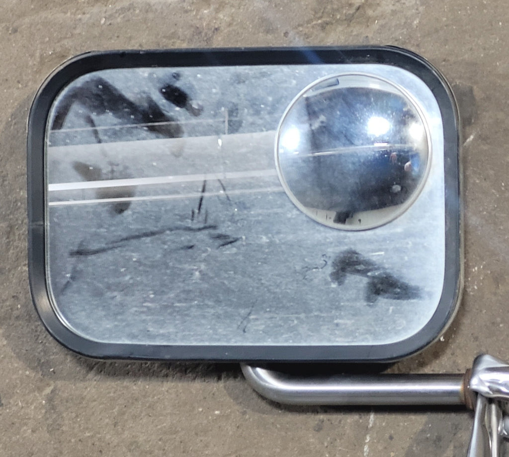 Used Old Style Motorhome Side View Mirror - Passenger Side - Young Farts RV Parts