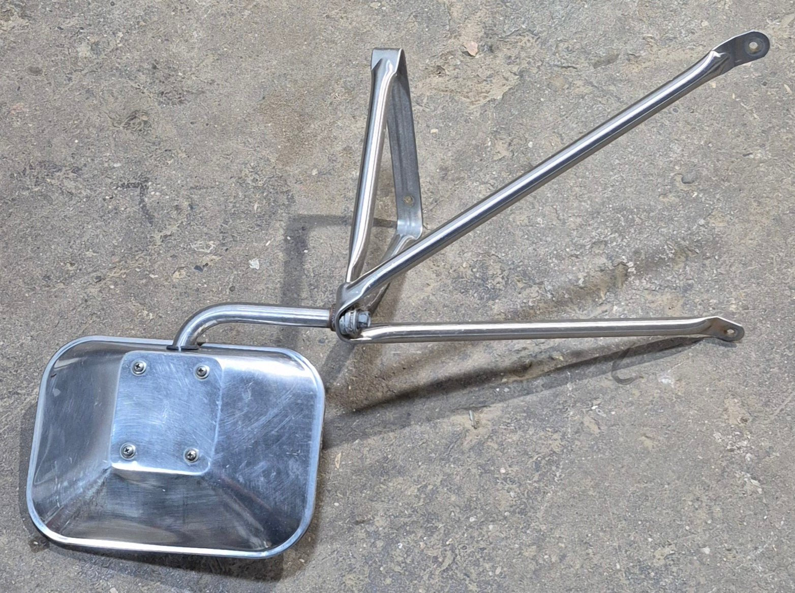 Used Old Style Motorhome Side View Mirror - Passenger Side - Young Farts RV Parts