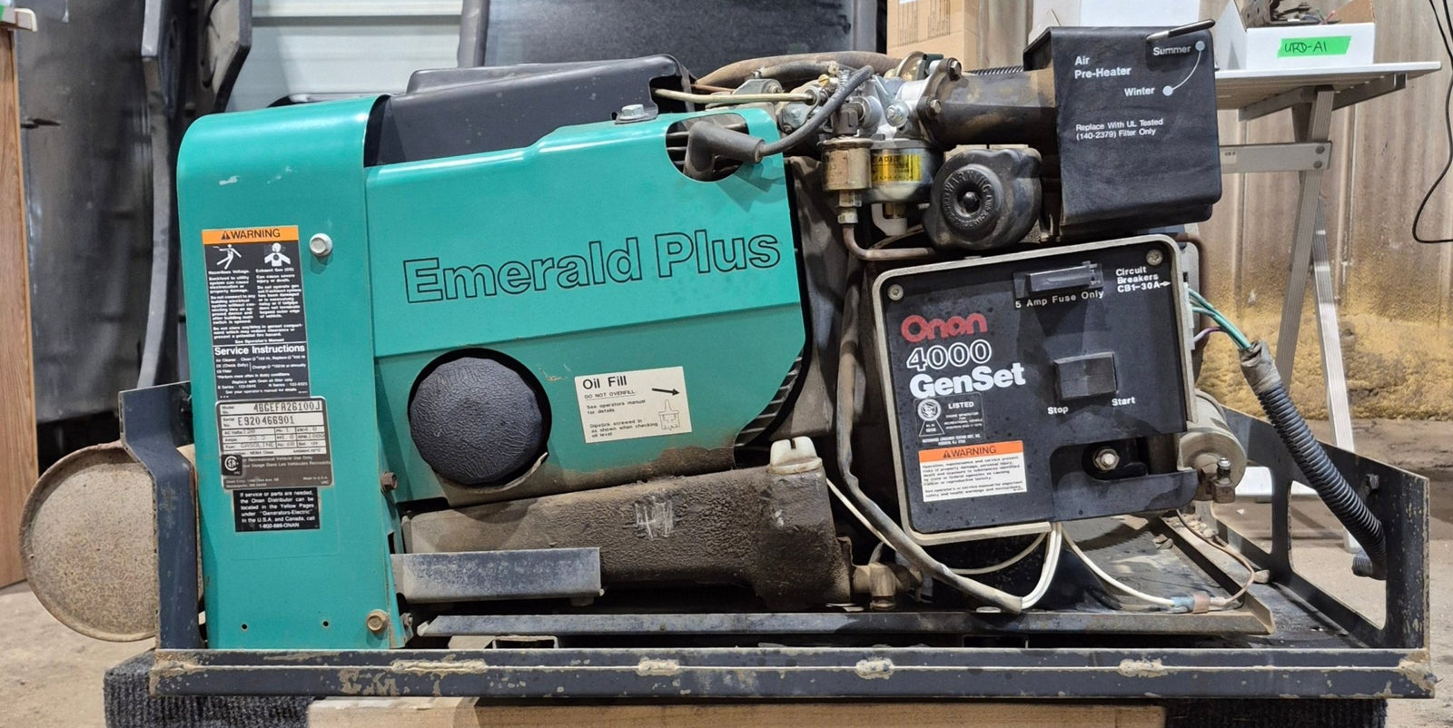 Used ONAN Generator Emerald Plus 4000 - Young Farts RV Parts