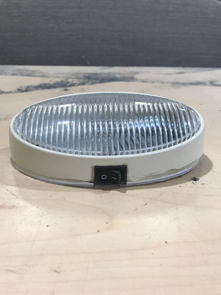 Used Oval Porch Light - 6" X 3 1/2" - with On/Off switch - Young Farts RV Parts