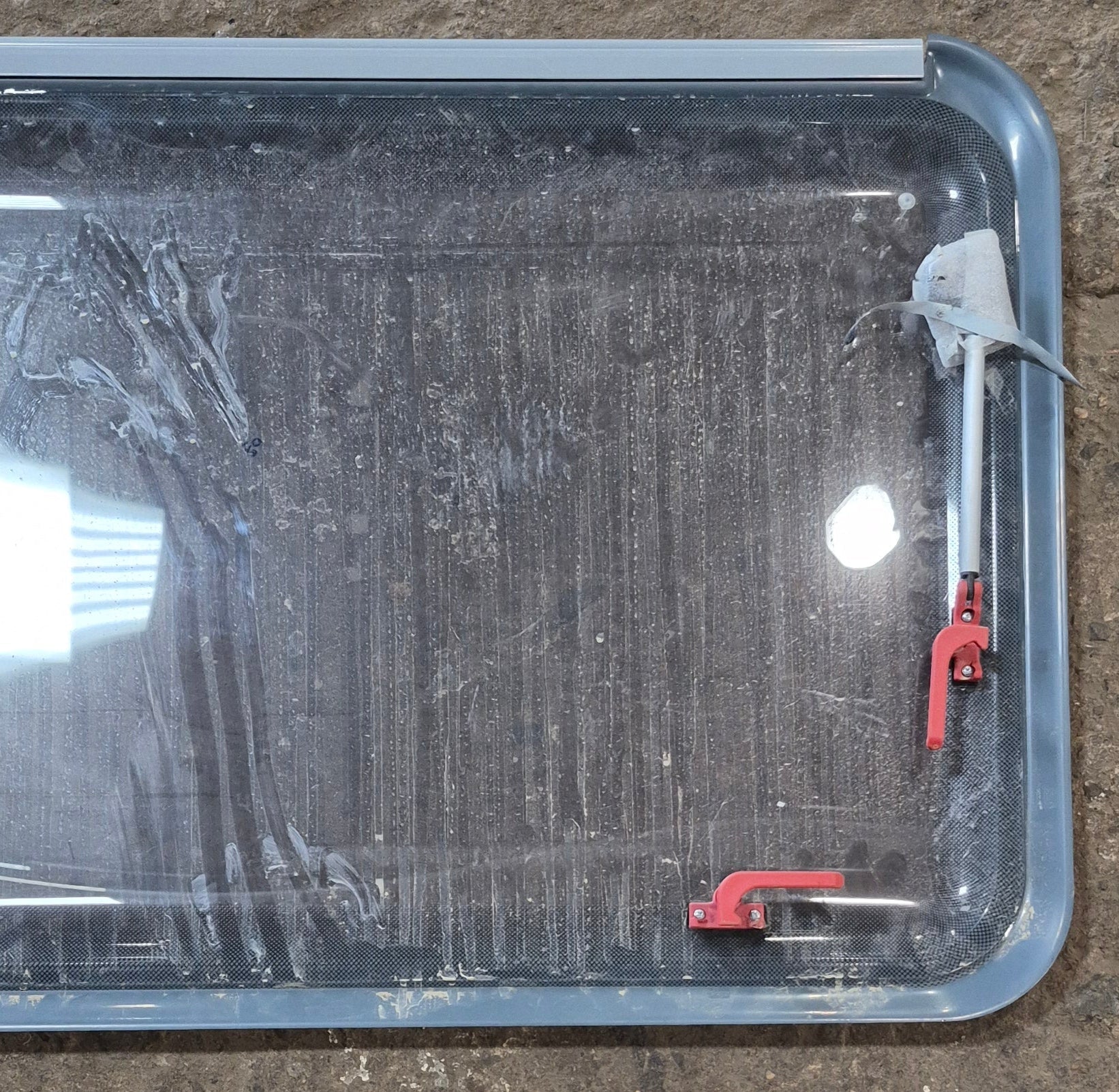 Used Plastoform Escape Hatch Replacement Window 38 3/4" x 24 1/4" - Young Farts RV Parts