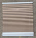 Used Pleated Day / Night Shade, White / Tan - 25 7/8" W x 26" L - Young Farts RV Parts