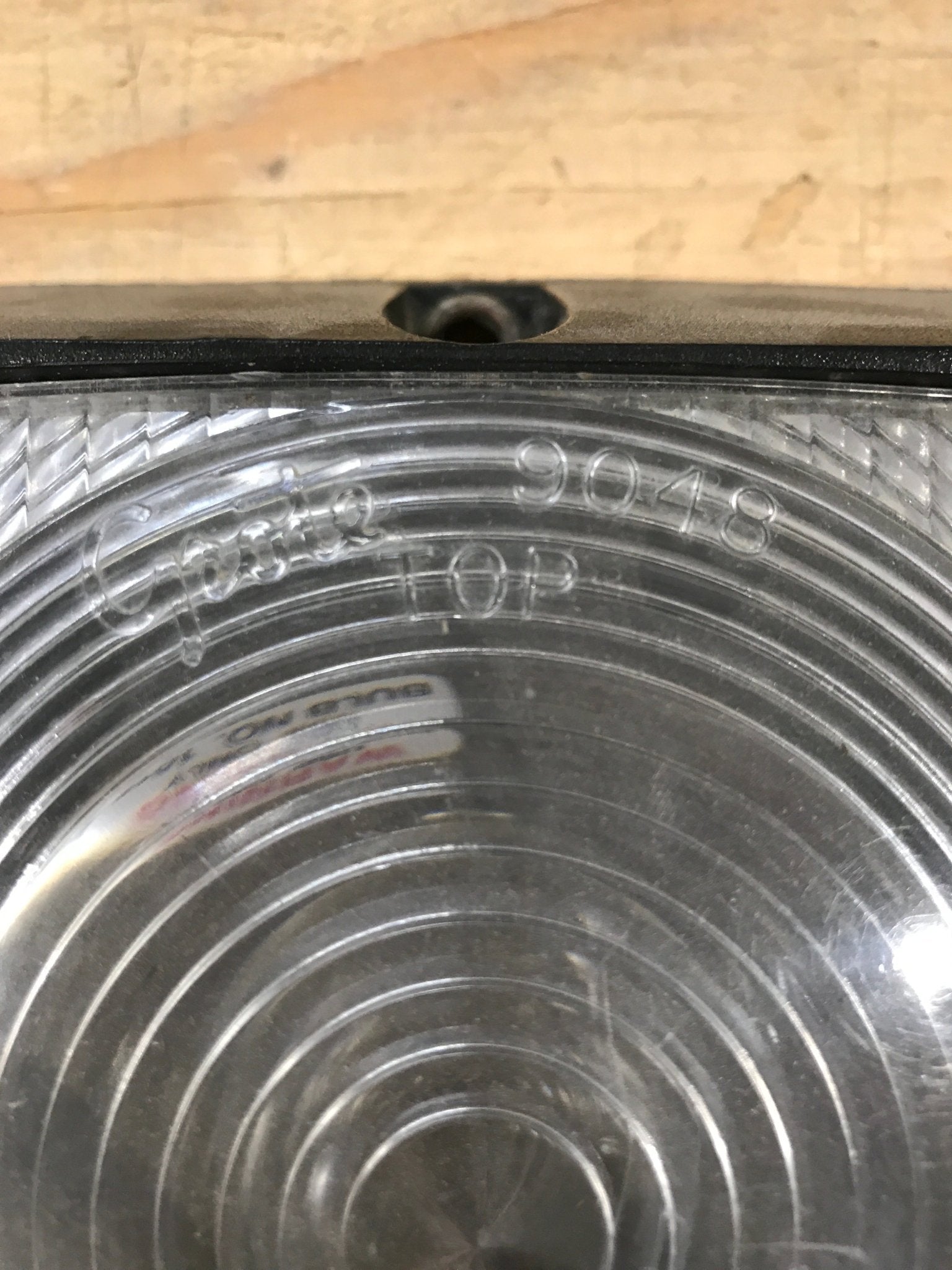Used Porch/ Exterior Light - Clear Lens - 6" x 6" - Young Farts RV Parts