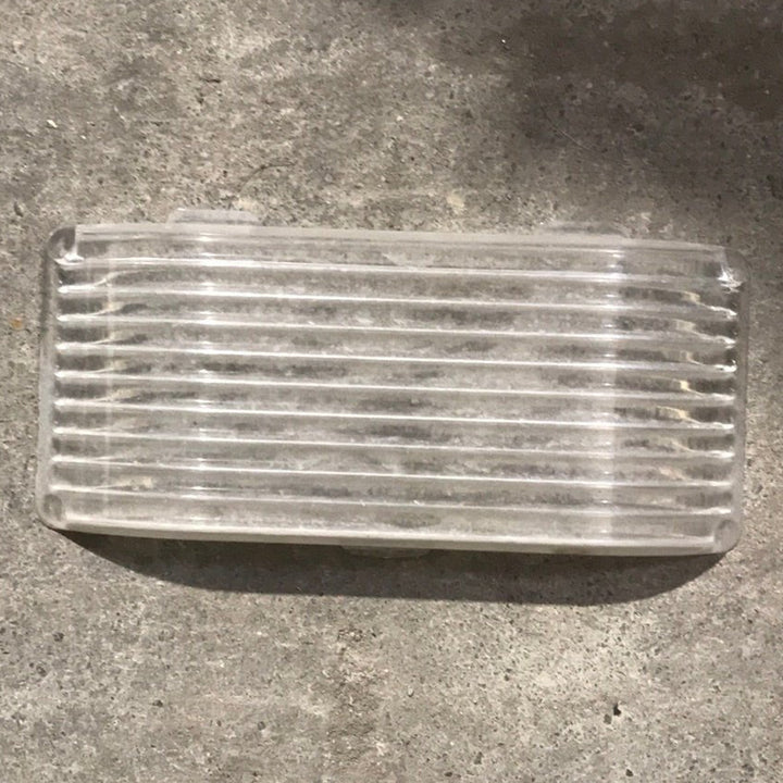Used Porch Light Replacement Lens, Clear 5 1/4" X 2 1/4" - Young Farts RV Parts