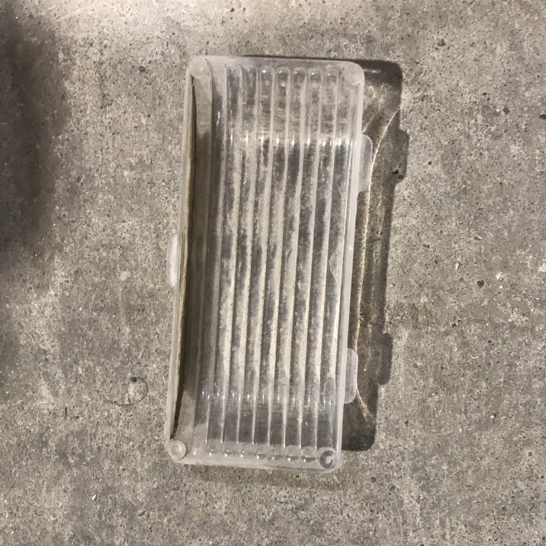 Used Porch Light Replacement Lens, Clear 5 1/4" X 2 1/4" - Young Farts RV Parts