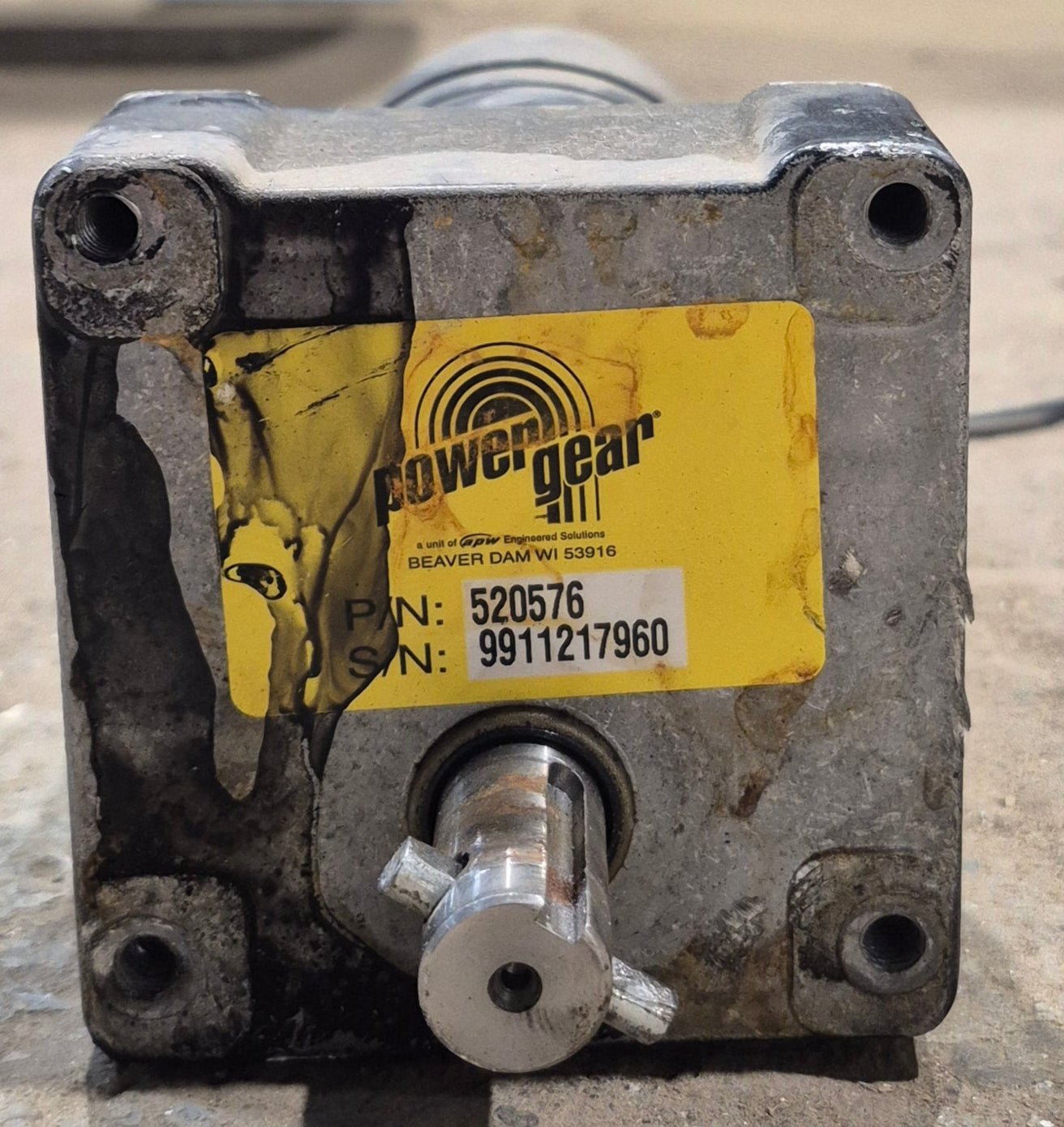 Used Power Gear RV Slide Motor 520576 - Young Farts RV Parts