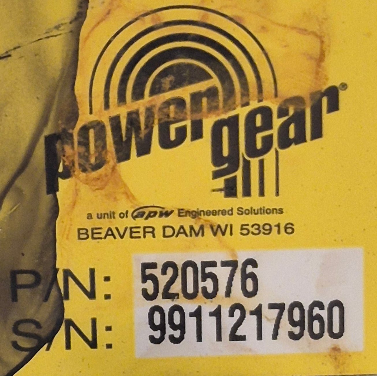 Used Power Gear RV Slide Motor 520576 - Young Farts RV Parts