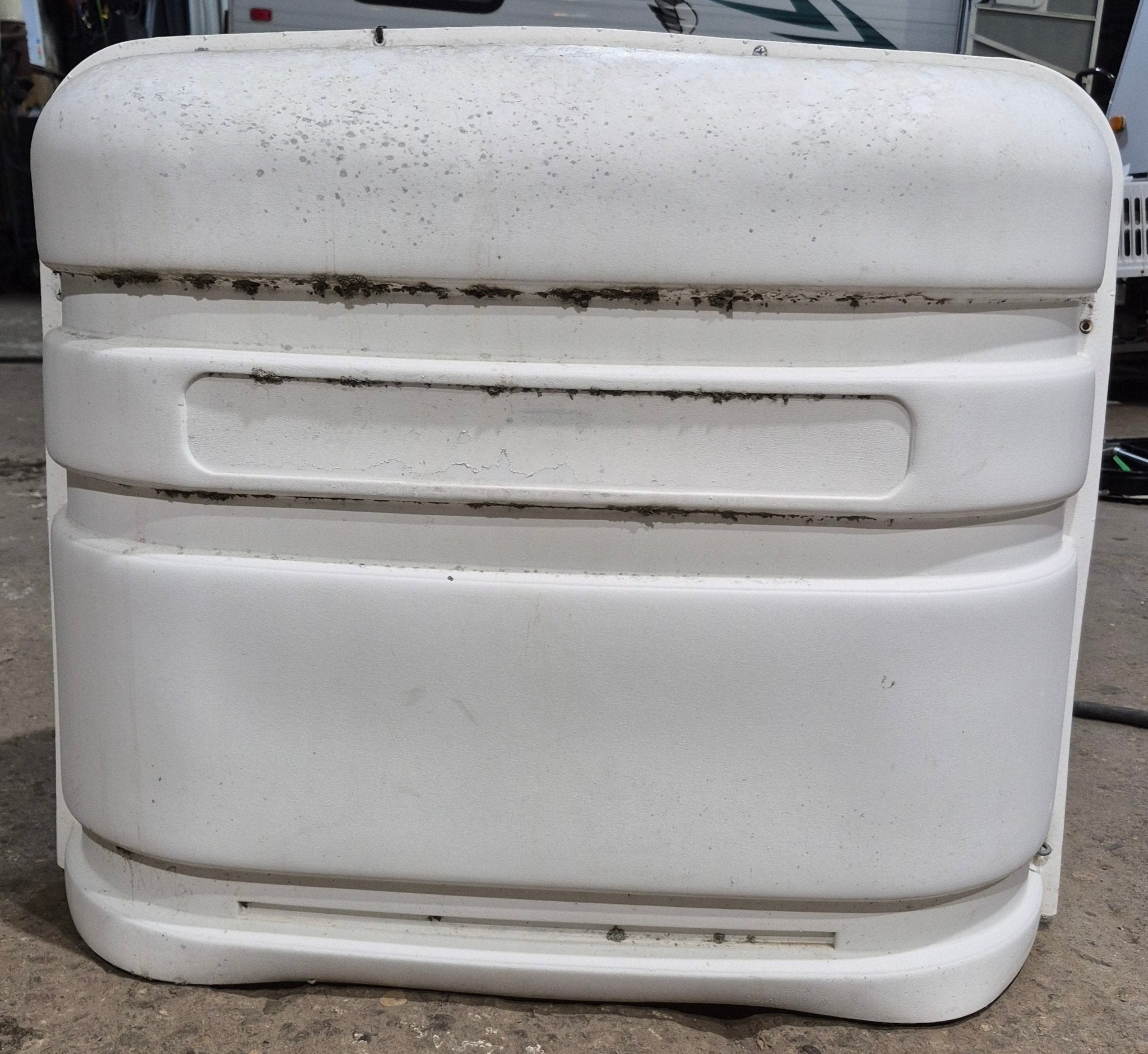 Used Propane Tank Cover - (Fits 30 LB Steel Double Tank) - Young Farts RV Parts