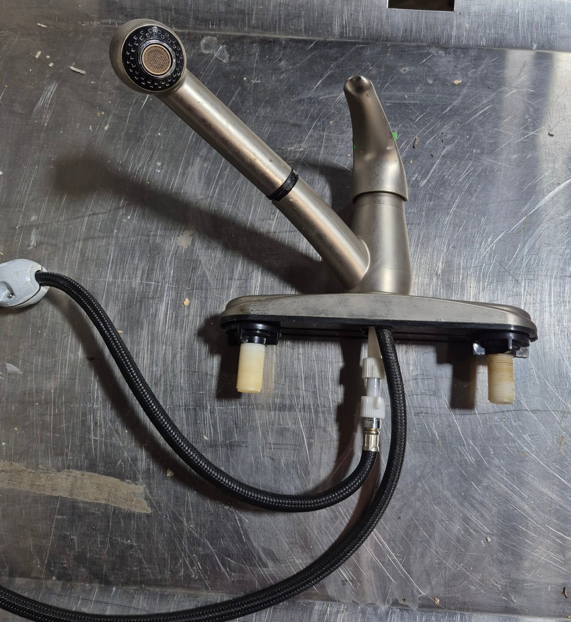 Used Pull Down Kitchen Faucet Chrome with Chrome Lever Handle - Young Farts RV Parts