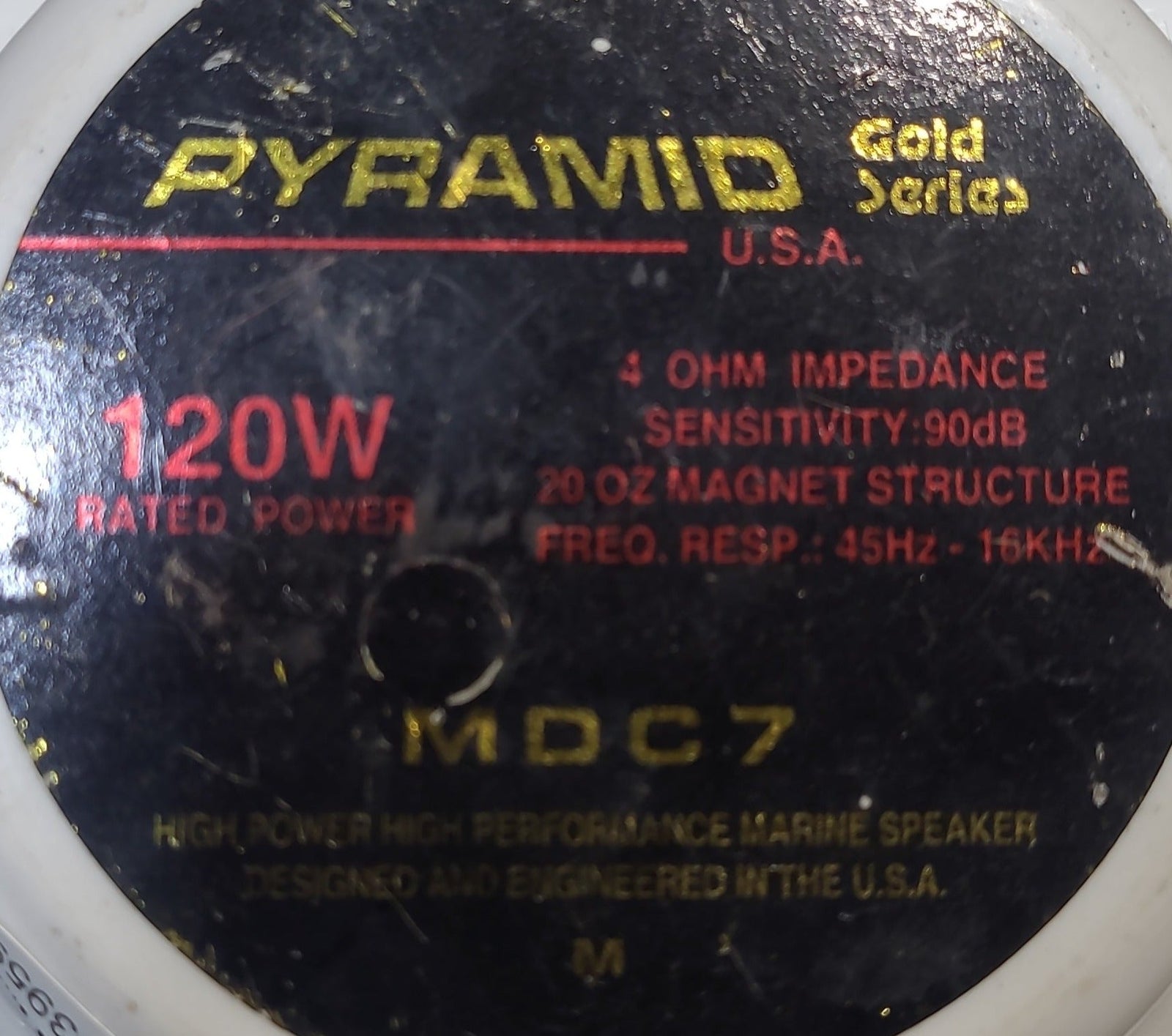 Used Pyramid Water Resistant Marine Speaker - MDC7 - Young Farts RV Parts