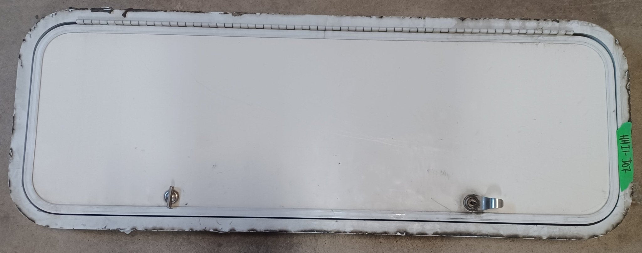 Used Radius Cargo / compartment Door 37 7/8" x 12 7/8" x 1 7/8" - Young Farts RV Parts