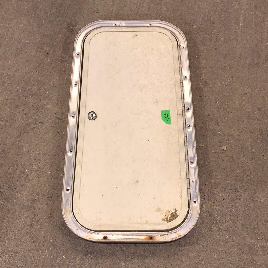 Used Radius Cargo Door 23 7/8" W x 10 3/4" x 3/4" D - Young Farts RV Parts