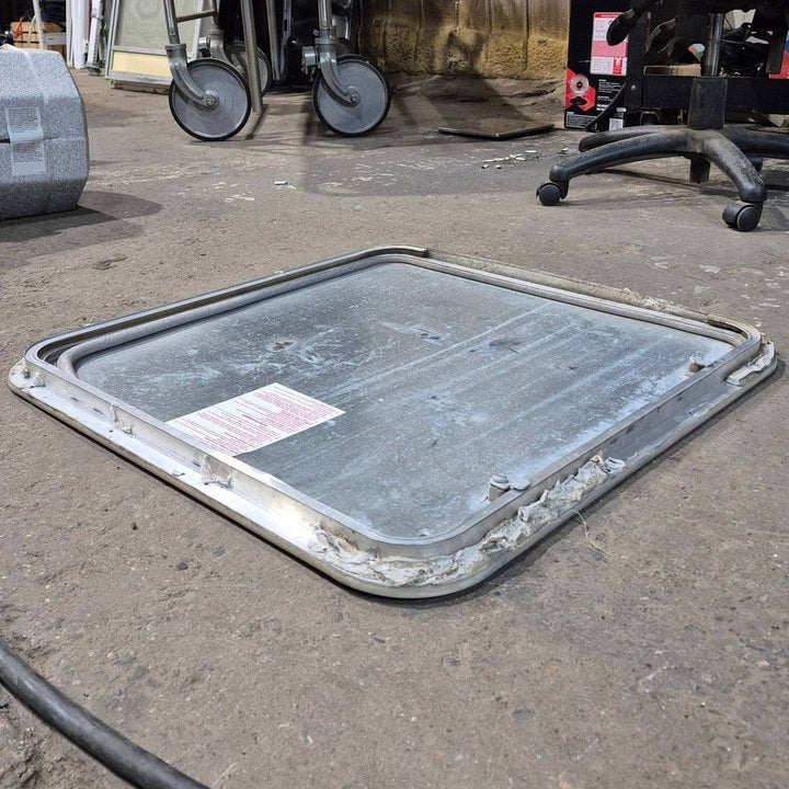 Used Radius Cargo Door - 25.25 X 25.25 X 0.75 - Young Farts RV Parts