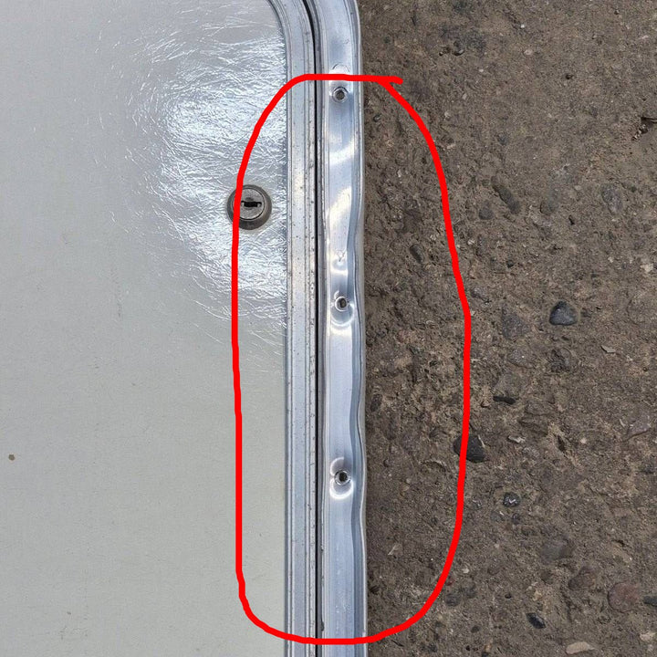 Used Radius Cargo Door - 32.5 X 24.25 X 0.75 - Young Farts RV Parts
