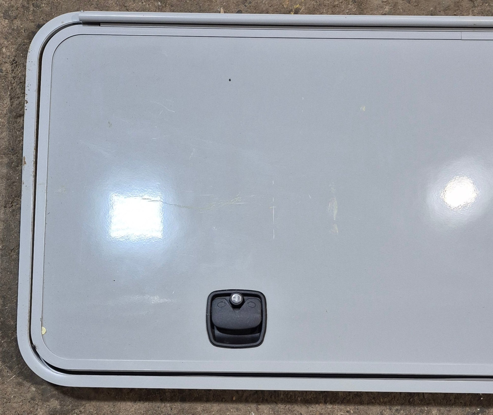 Used Radius Cargo Door 55 3/4" x 23 1/2" X 1 1/2" D - Young Farts RV Parts