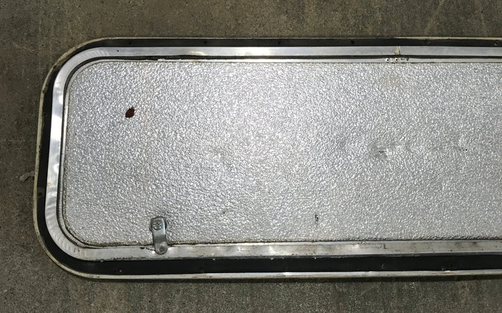 Used Radius Corner Cargo Door 35 1/2" W x 11" H x 3/4" D - Young Farts RV Parts