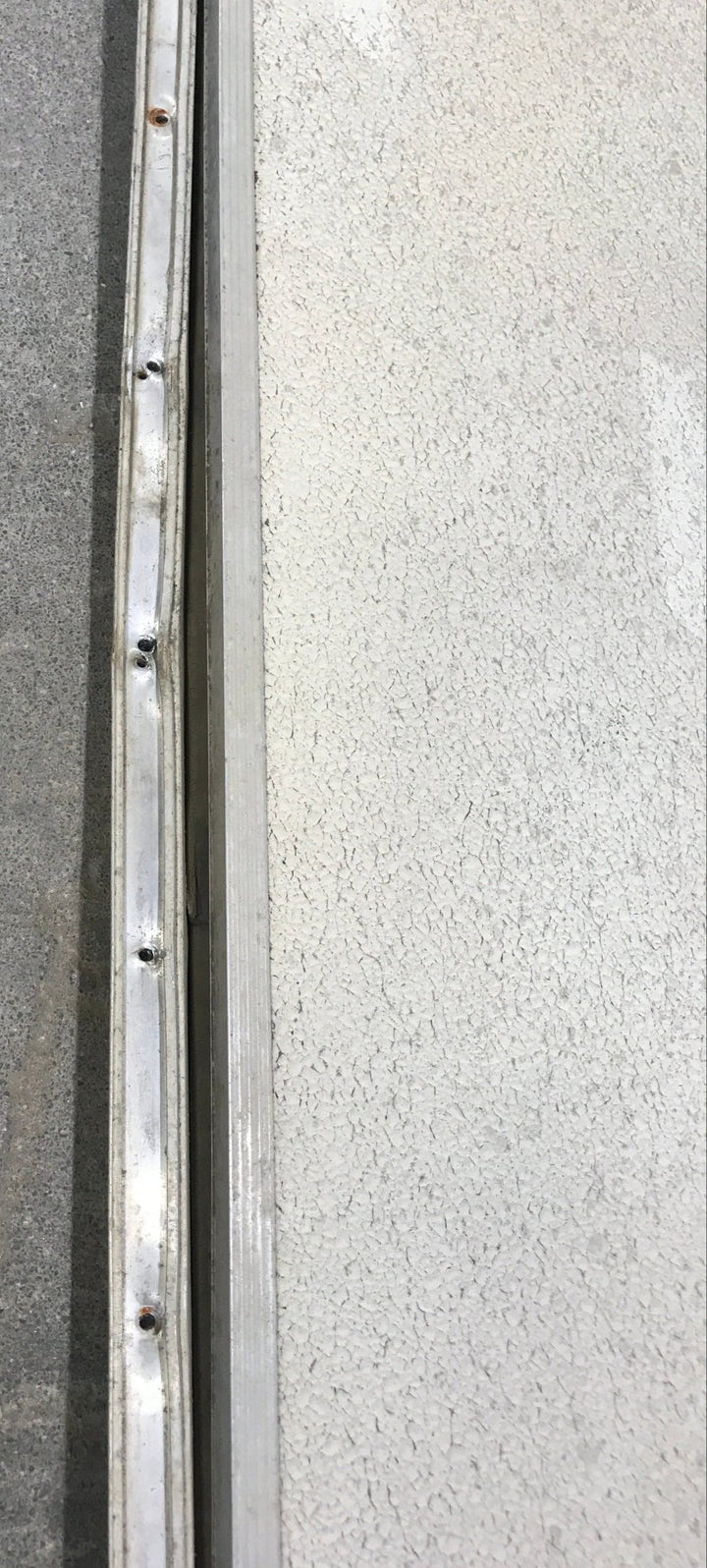 Used Radius Corner Cargo Door 35 1/2" W x 11" H x 3/4" D - Young Farts RV Parts