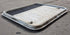 Used Radius Cornered Battery / Propane Cargo Door 23" x 20 3/8" x 3/4" D - Young Farts RV Parts