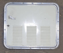 Load image into Gallery viewer, Used Radius Cornered Battery / Propane Cargo Door 25 3/4&quot; x 21 7/8&quot; x 3/4&quot; D - Young Farts RV Parts