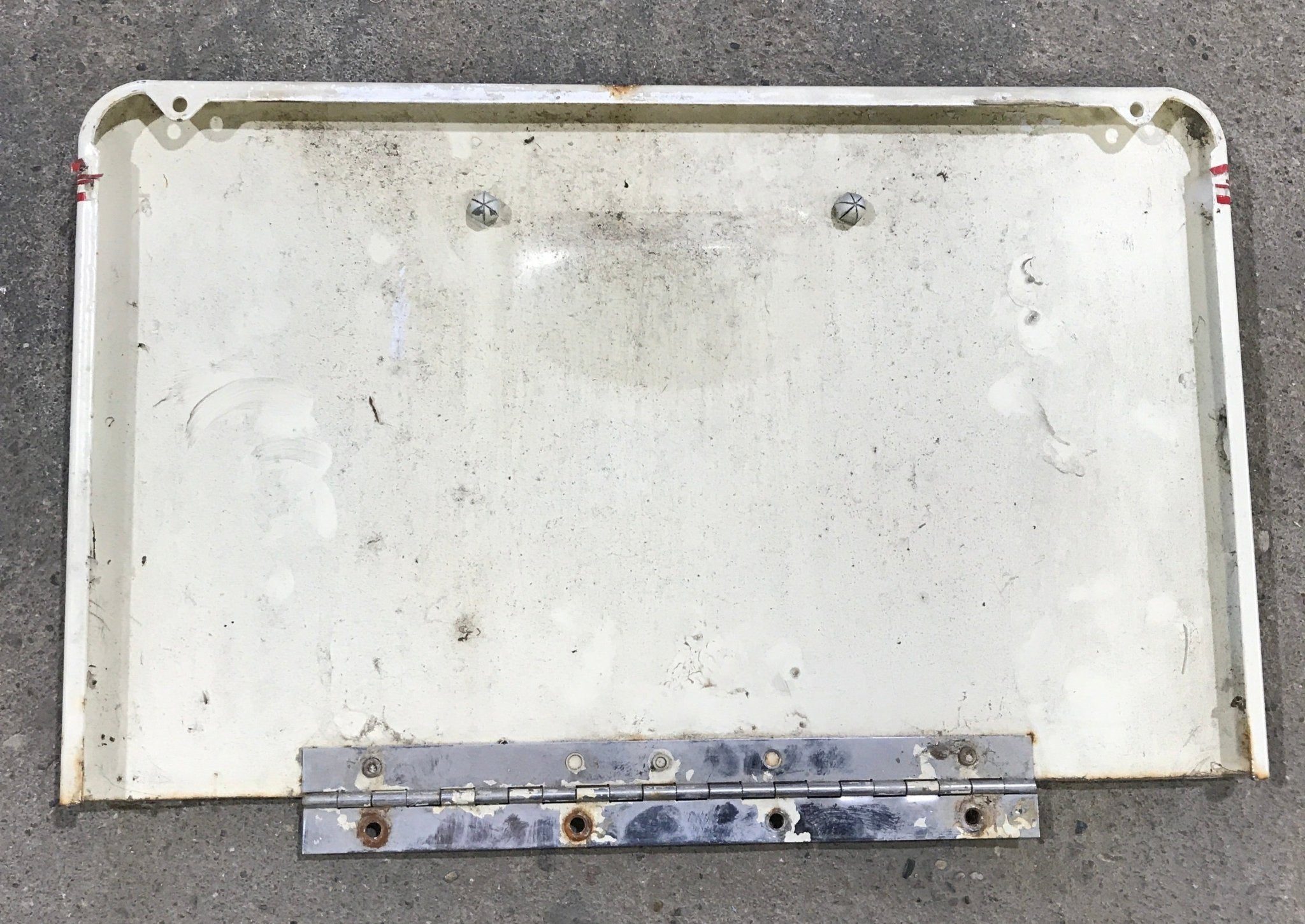 Used Radius Cornered Cargo / Access Door 18" x 11" x 1/4"D - Young Farts RV Parts