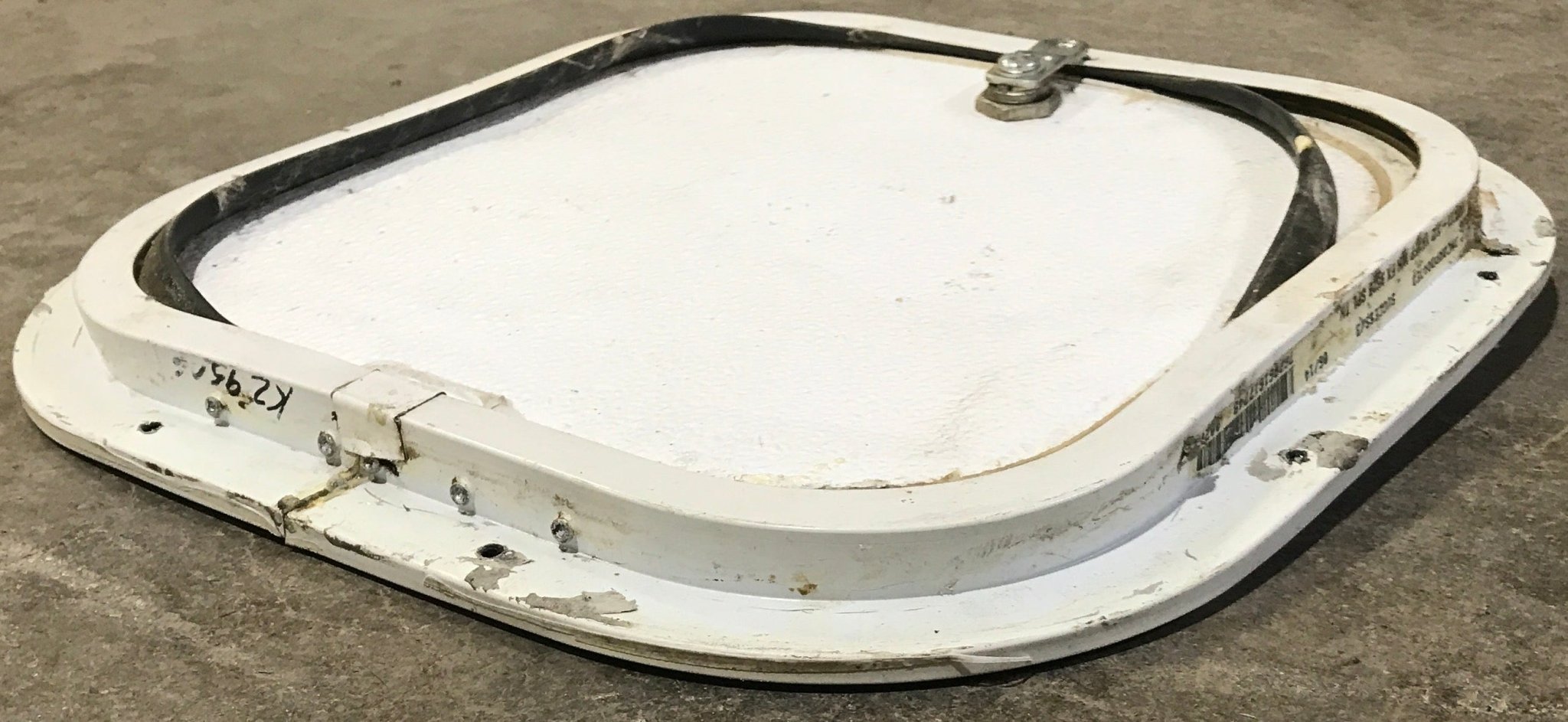 Used Radius Cornered Cargo Door 11 1/4" x 11 1/4" x 1/2"D - Young Farts RV Parts