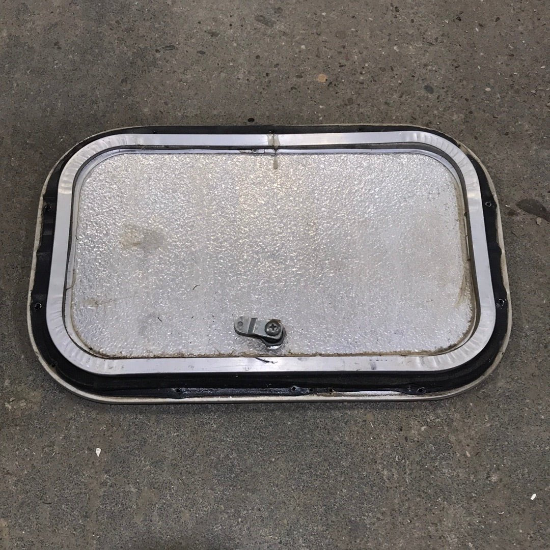 Used Radius Cornered Cargo Door 15 3/4" W x 9 3/4" H x 3/4 "D - Young Farts RV Parts